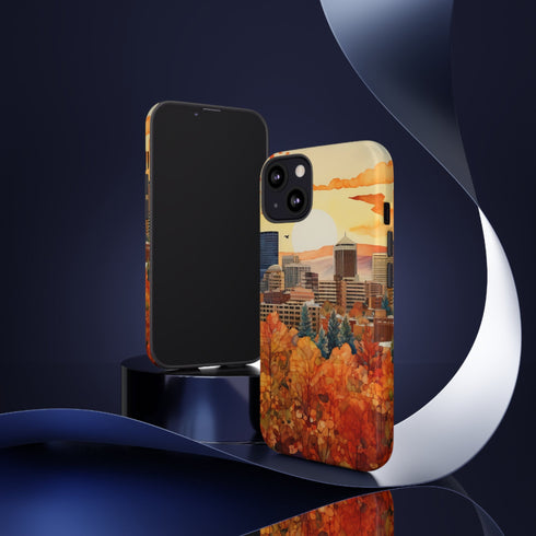 An Urban Autumn Overlook - Impact Resistant Phone Case